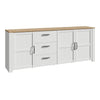 Wooden Sideboard Wide With 3 Doors And 3 Drawers - Bohol