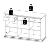 Wooden Sideboard With 3 Doors And 3 Drawers - Paris
