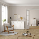 Wooden Sideboard With 3 Doors And 3 Drawers - Paris