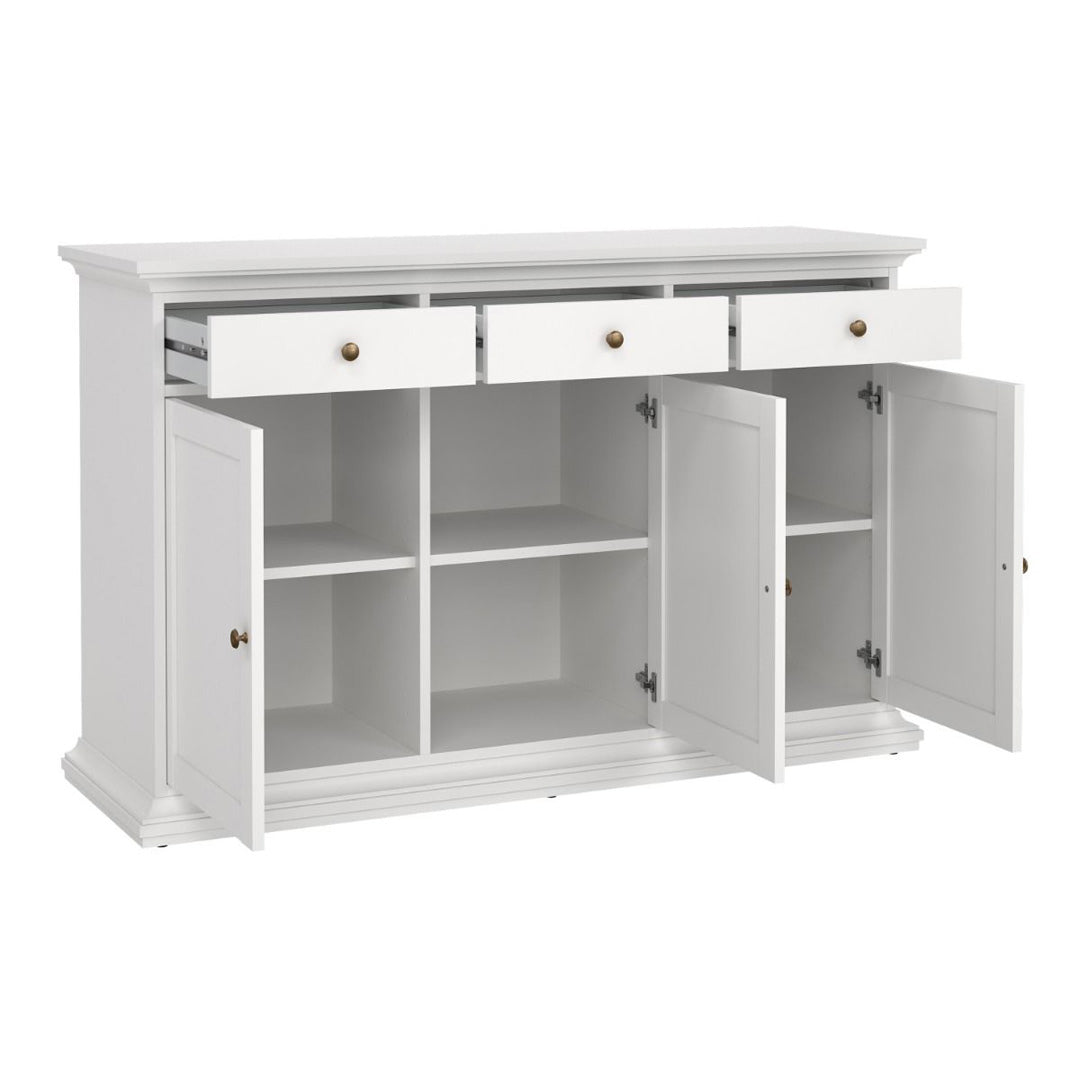Wooden Sideboard With 3 Doors And 3 Drawers - Paris