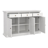 Wooden Sideboard With 3 Doors And 3 Drawers - Paris
