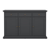 Wooden Sideboard With 3 Doors And 3 Drawers - Paris