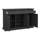 Wooden Sideboard With 3 Doors And 3 Drawers - Paris