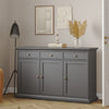 Wooden Sideboard With 3 Doors And 3 Drawers - Paris