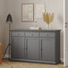 Wooden Sideboard 147.7cm Wide With 3 Doors And 3 Drawers - Paris