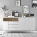 Wooden Sideboard With 3 Doors And 3 Drawers - Roomers