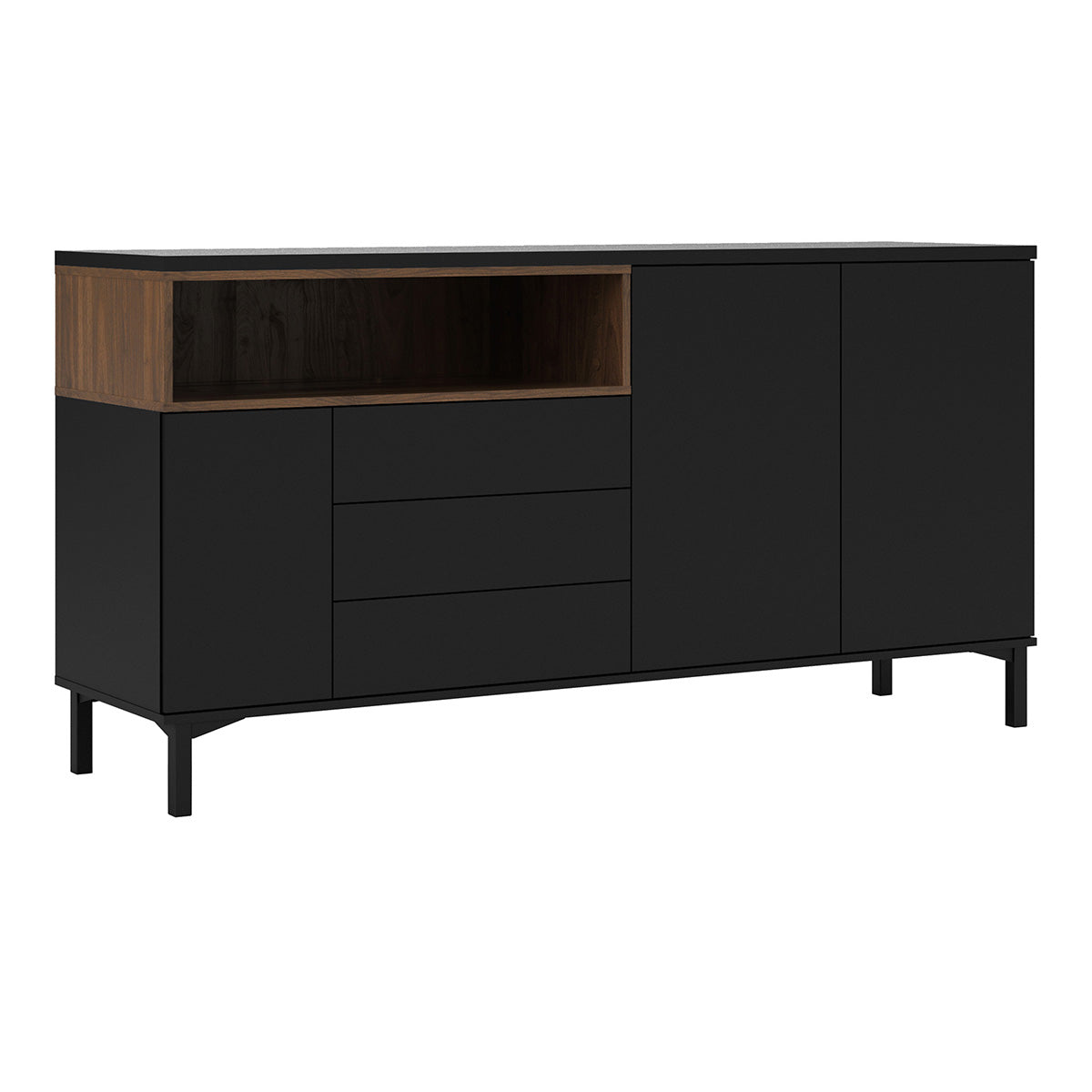 Wooden Sideboard With 3 Doors And 3 Drawers - Roomers