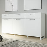 Wooden Sideboard With 3 Doors And 3 Drawers - Sali