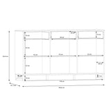 Wooden Sideboard With 3 Doors And 3 Drawers - Sali