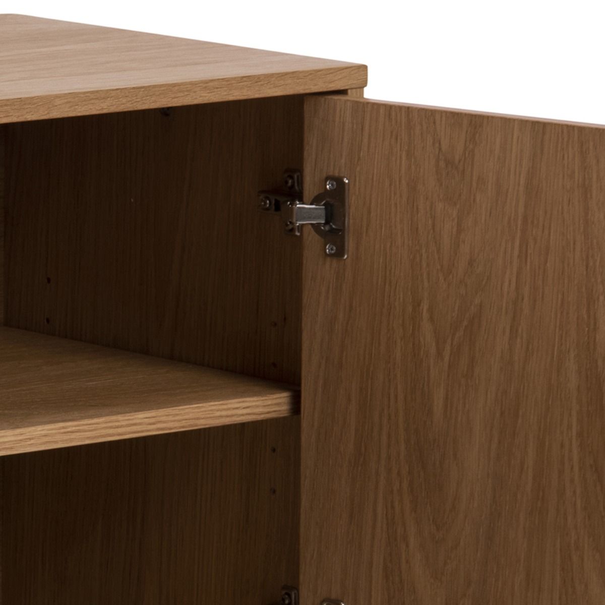 Wooden Sideboard With 3 Doors in Herringbone Effect - Brighton