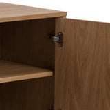 Wooden Sideboard With 3 Doors in Herringbone Effect - Brighton