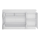 Wooden Sideboard With 3 Doors And LED Lights - Lyon