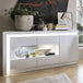 Wooden Sideboard 157.6cm Wide With 3 Doors And LED Lights - Lyon