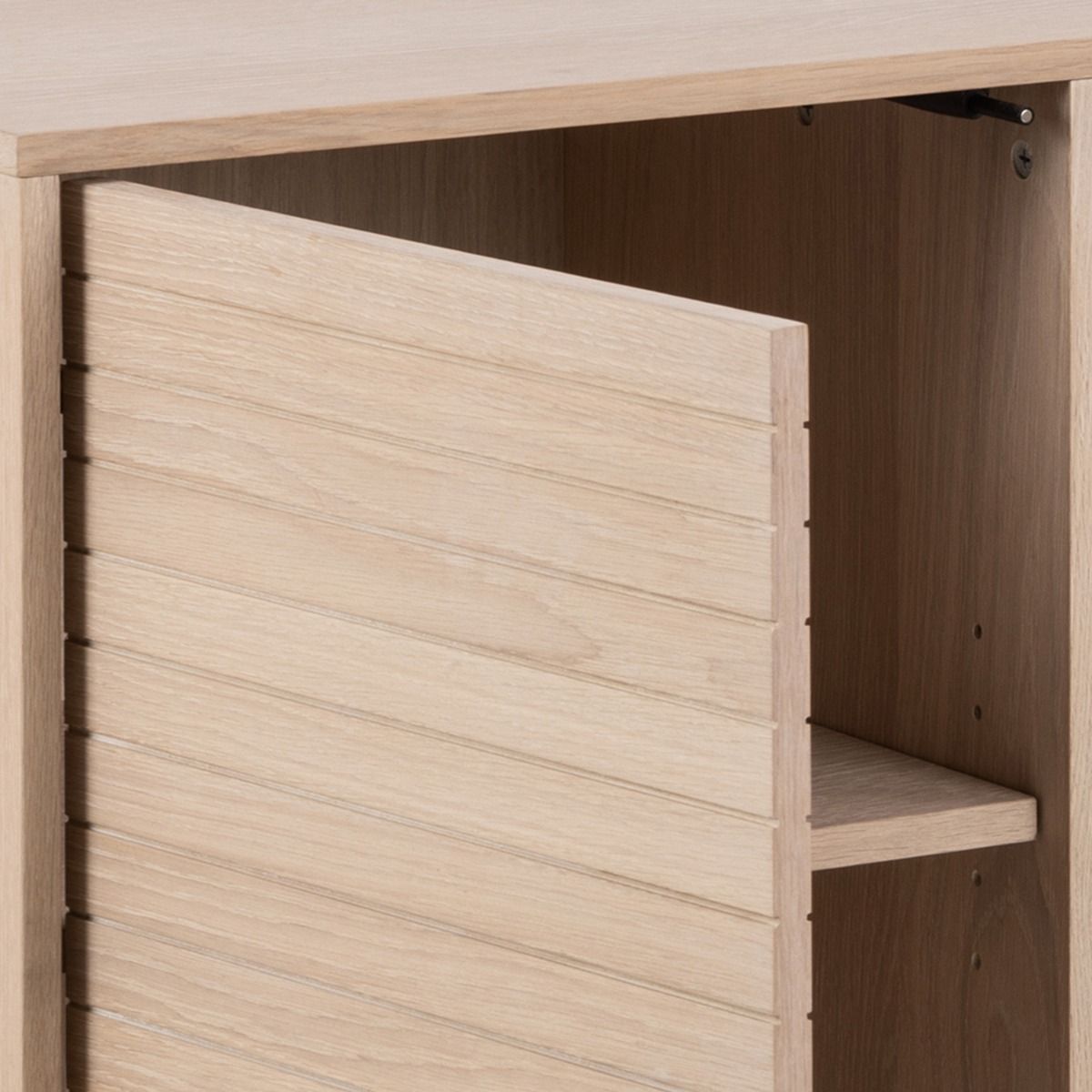 Wooden Sideboard With 3 Doors - Linley