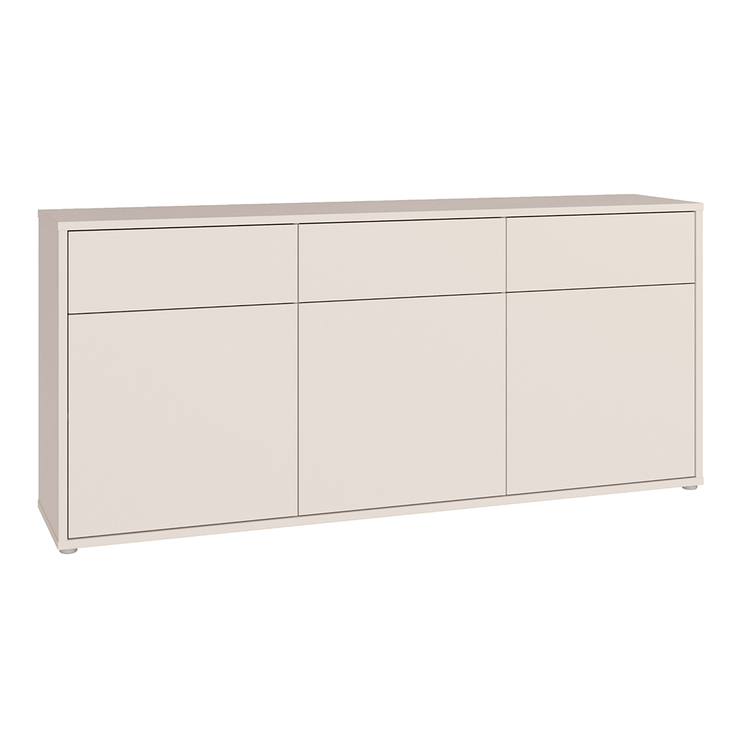 Wooden Sideboard With 3 Push-to-Open Doors And 3 Drawers - Alice Springs