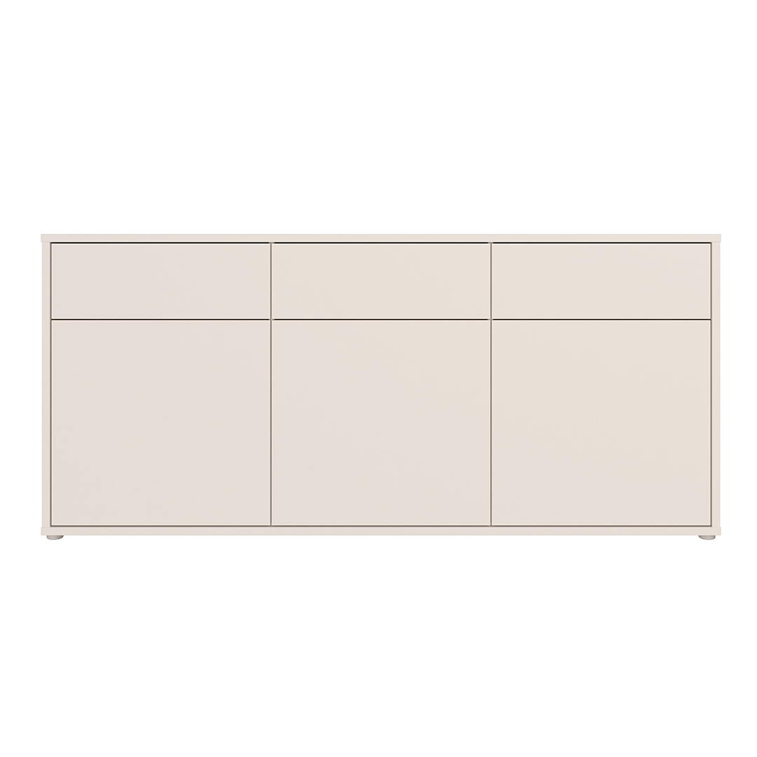 Wooden Sideboard With 3 Push-to-Open Doors And 3 Drawers - Alice Springs