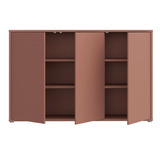 Wooden Sideboard With 3 Push-to-Open Doors - Alice Springs