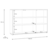 Wooden Sideboard With 3 Push-to-Open Doors - Alice Springs