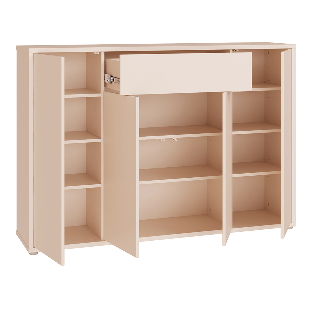 Wooden Sideboard With 4 Doors And 1 Drawer - Alice Springs
