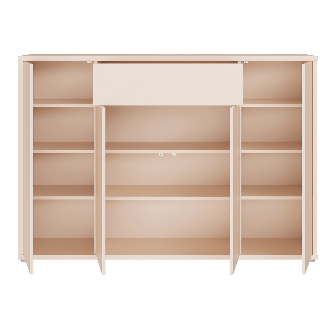 Wooden Sideboard With 4 Doors And 1 Drawer - Alice Springs