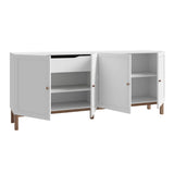 Wooden Sideboard With 4 Doors And 1 Drawer - Wensley