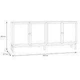 Wooden Sideboard With 4 Doors And 1 Drawer - Wensley