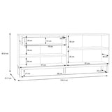 Wooden Sideboard With 4 Doors And 1 Drawer - Wensley