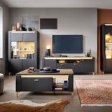 Wooden Sideboard With 4 Doors And 2 Drawers - Genoa