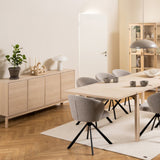Wooden Sideboard With 4 Doors - Linley