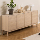 Wooden Sideboard With 4 Doors - Linley