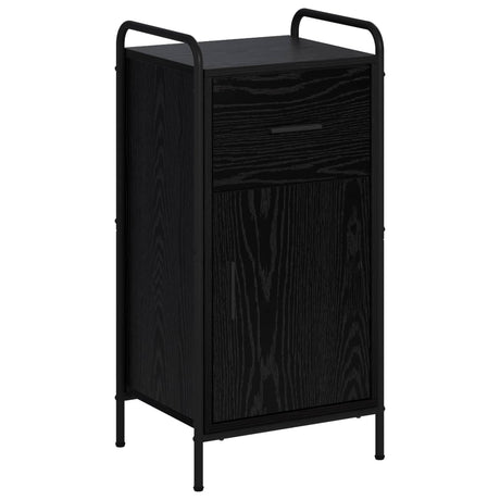 Wooden Sideboard 40cm wide With 1 Door 1 Drawer And Steel Frame - Vantage Home