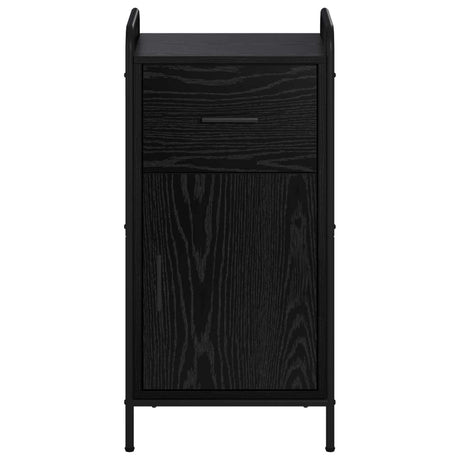 Wooden Sideboard 40cm wide With 1 Door 1 Drawer And Steel Frame - Vantage Home
