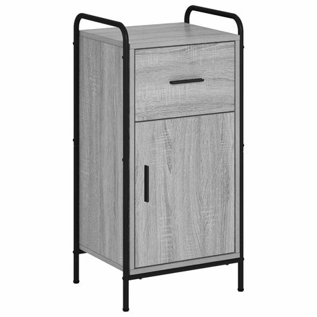 Wooden Sideboard 40cm wide With 1 Door 1 Drawer And Steel Frame - Vantage Home
