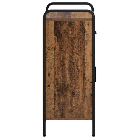Wooden Sideboard 40cm wide With 1 Door 1 Drawer And Steel Frame - Vantage Home