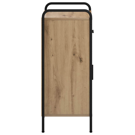 Wooden Sideboard 40cm wide With 1 Door 1 Drawer And Steel Frame - Vantage Home