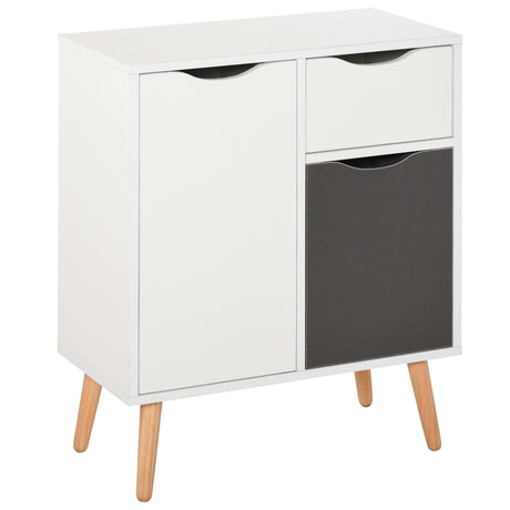 Wooden Sideboard 60cm Wide With 2 Doors And 1 Drawer - Velmora