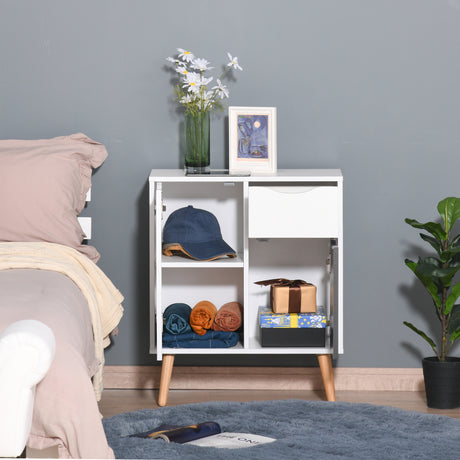 Wooden Sideboard 60cm Wide With 2 Doors And 1 Drawer - Velmora