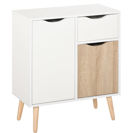 Wooden Sideboard 60cm Wide With 2 Doors And 1 Drawer - Velmora