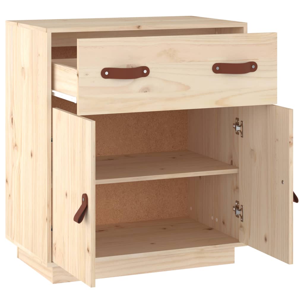 Wooden Sideboard 65.5cm Wide With 2 Doors 1 Drawer - Vantage Home