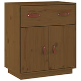 Wooden Sideboard 65.5cm Wide With 2 Doors 1 Drawer - Vantage Home