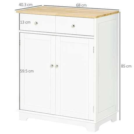 Wooden Sideboard 68cm Wide With 2 Doors And 1 Drawer - Velmora