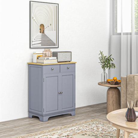 Wooden Sideboard 68cm Wide With 2 Doors And 1 Drawer - Velmora