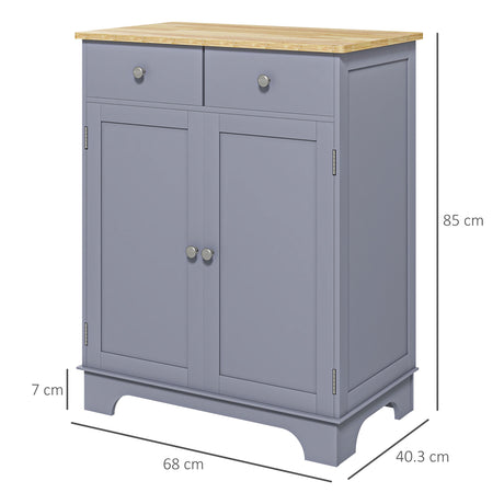Wooden Sideboard 68cm Wide With 2 Doors And 1 Drawer - Velmora
