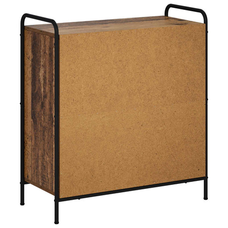 Wooden Sideboard 73cm wide With 2 Doors 2 Drawers And Steel Frame - Vantage Home