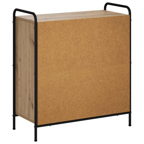 Wooden Sideboard 73cm wide With 2 Doors 2 Drawers And Steel Frame - Vantage Home