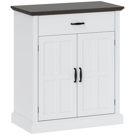 Wooden Sideboard 75.2cm Wide With 2 Doors And 1 Drawer - Velmora