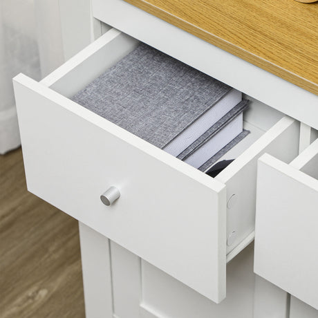 Wooden Sideboard 78cm Wide With 2 Doors And 2 Drawers - Velmora