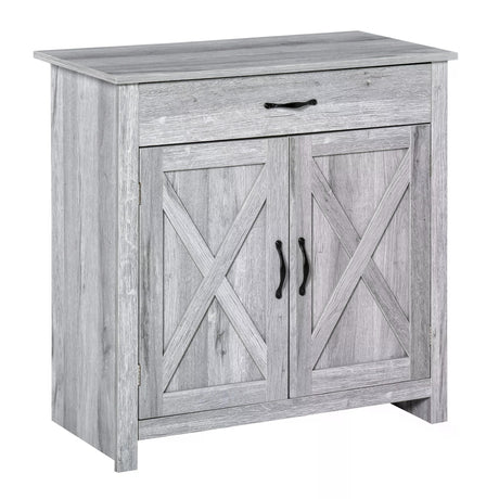 Wooden Sideboard 80cm Wide With 2 Doors And 1 Drawer - Velmora