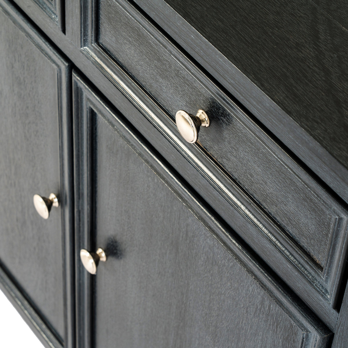 Wooden Sideboard 80cm Wide With 2 Doors And 2 Drawers - Contour