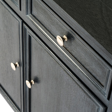 Wooden Sideboard 80cm Wide With 2 Doors And 2 Drawers - Contour